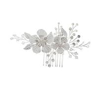 Vaguelly 1 Pz. Pettine Accessori Per Perlati Copricapo Fatto a Mano Decorazione Per in Cristallo Cerchietto Da Sposa Fornitura Di Bellissimo Cerchietto Lega Silver