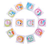 Vaguelly 1 Set adesivi per bambini Neonato ragazzino adesivo per riprese fotografiche mensile album neonata Sticker mensili bebè adesivo del mese adesivo pietra miliare carta