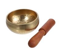 Vaguelly 1 set Ciotola Canto per Meditazione con Bacchetta Ciotola Tibetana per e Relaxation Design e Portatile per Viaggi e Relax