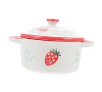 Vaguelly 1 Set Ciotola Zuppiera Con Coperchio Casseruola Con Coperchio Pentola Da Minestra Con Coperchio Pentola Per La Pasta Ciotole Per Microonde Con Coperchi Ciotole Per Bambini Ceramica