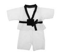 Vaguelly 1 Set di Abbigliamento da Karate per Bambole con Cintura: Uniforme per Arti Marziali per Bambole da 10"-12" E Animali di Peluche - Perfetto per Giocare a Karate, Taekwondo E Judo