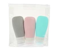 Vaguelly 1 Set Di Bottiglie Di Silice Pieghevoli Bottiglie D'Acqua Bottiglie Da Viaggio A Prova Di Perdite Bottiglie Da Toeletta Ricaricabili Contenitori Da Viaggio Liquidi