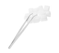 Vaguelly 1 Set di Braciere da Tavolo Ciotola per Combustibile per Braciere Multifunzione per Braciere da Tavolo in Lana di Ceramica con Pinzetta
