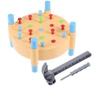 Vaguelly 1 Set di Giocattoli Montessori per martellare e martellare: tavola Colorata per la coordinazione Occhio-Mano e Le capacità motorie - Gioco di Simulazione del Martello da banco