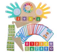 Vaguelly 1 Set di Giocattoli per contare: Strumenti interattivi per la Matematica - Abaco, Cornice aritmetica - Giocattolo per l'apprendimento precoce del conteggio per Bambini Piccoli, Scuola,