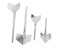 Vaguelly 1 Set Muro A Secco Spatola D'angolo Spatola Per Angoli Per Pareti Esterne Per Cartongesso Strumento Di Gesso Scrematura Piccola Spatola Angolare Silver Acciaio Inossidabile 4 Pezzi