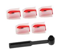 Vaguelly 1 Set per con Spazzola Pulizia Kit Sostituzione per Diamantate Compatibili con Varie Marche Include Aghi e Spazzola per Manutenzione Ottimale
