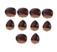 Vaguelly 10 Noci Artificiali Realistiche Modelli Castagne per Decorazioni Casa e Fotografici Accessori Autunnali per Tavola e Commerciali