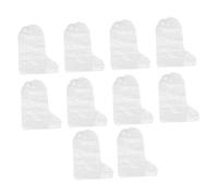 Vaguelly 10 Pezzi Copriscarpe Monouso Trasparenti Sovrascarpe Impermeabili Antiscivolo Alta Copertura con Elastico Protezione Sporcizia e Pioggia per Scarpe e Lunghi Colore