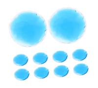 Vaguelly 10 Pezzi Maschera per gli occhi freddi pastiglie raffreddamento maschera occhi freddo Pad occhi gel cerotti rinfrescanti per gli occhi maschera per gli occhi di ghiaccio pvc Blue