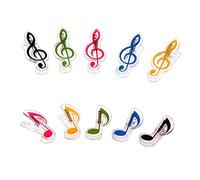 Vaguelly 10 Pezzi Musicale Colorato per Pianoforte Clip per Amanti Della e Pianisti Design Accattivante e Pratico con Note Colorate