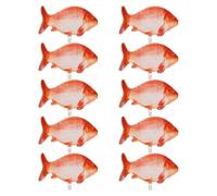 Vaguelly 10 Pezzi Palloncini Pesce in Alluminio Cartoon Decorazioni Gonfiabili per Feste Tema Pesca Accessori Compleanno con Palloncini Pesce Oceano Facili da Gonfiare e Allestire