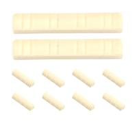 Vaguelly 10 Pezzi Pz Sella Ponte Mandolino Beige in Plastica Resistente per Accordi Precisi e Compatibilità Ricambio per Strumenti Corde