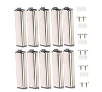 Vaguelly 10 Pezzi Pz Serrature Magnetiche per Porte in Acciaio Inossidabile Push To Open Ammortizzatori per Armadietti Resistenti con Fissaggio Vite o Adesivo per Porte Senza Maniglia