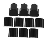 Vaguelly 10 Pezzi Tamponi in Gomma Nera 4mm per Valvola Rotore Corno Francese Accessori di Precisione Assorbimento Vibrazioni per Strumenti a Fiato come Tuba
