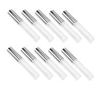 Vaguelly 10 Pezzi Tubo Lucidalabbra Alla Moda Tubo Circolare a Labbro Tubo Ricaricabile Per Lucidalabbra Tubo Lucidalabbra Fai Da Te Tubi Contenitori Per Lucidalabbra Bottiglia Vuoto Silver