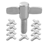 Vaguelly 10 Pezzi Viti per Batteria M8 in Lega di Alluminio Argento, Accessori per Kit di Tamburi e Piatti Design Robusto e Sicuro per Musicisti