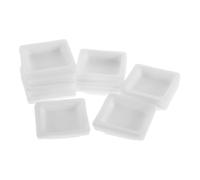 Vaguelly 100 pezzi Navicelle di Pesata Laboratorio Piccole Piatto Plastica per Polveri Misurazione Precisa Multifunzionale per Laboratori Clinici e Domestici