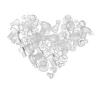 Vaguelly 100 Pezzi Trasparenti Paraspigoli per Mobili Piedini Protettivi Anticollisione per Armadi Cuscinetti Stabilizzatori per Tavoli e Sedie per Uso Domestico