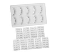 Vaguelly 10pezzi Ciglia Finte per Extension di Ciglia di Pratica Nastro per Extension in Fibra Sintetica Strisce per Formazione e Allenamento