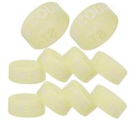 Vaguelly 10pezzi Per Bacchette Da Batteria Silicone Luminoso Accessori Antiscivolo e Pratici Per Esercizi Batteria Cerchi Luminosi Per Prestazioni e Allenamento