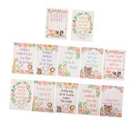 Vaguelly 12 Pezzi Oggetti Di Scena Traguardo Mensile Del Bambino Per Bambini Carte Per L'età Del Bambino Regali Appena Nati Carte Mensili Infantili Regali Carte Cardine Carta