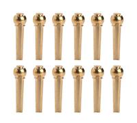 Vaguelly 12 Pezzi Perno per Corde di Chitarra in Ottone Oro Accessori per Chitarra Facili da Installare e Utili per Accordare e Classica