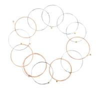 Vaguelly 12pezzi Corde Per Chitarra Acustica Fosforoso Rame Di Stringhe Per Chitarra Folk Con Tensione Standard e Suono Brillante Per Musicisti Professionisti e Appassionati