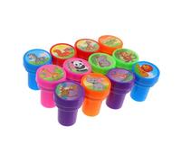 Vaguelly 12Pezzi Kit Timbri Autoinchiostranti Colorati per Animali Divertenti per Scrapbooking e attività Creative per Feste e