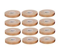 Vaguelly 12pezzi Nastro Adesivo Traspirante Per Guzheng e Pipa Tapes Per Dita Colore Marrone Perfetti Per Performance Musicali e Pratici Da Utilizzare