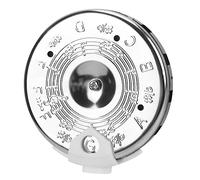 Vaguelly 13fori Accordatore Toni Per Chitarra e Violino Tuner Leggero e Pratico Strumento Precisione Per Musicisti e Insegnanti Design Compatto Argento