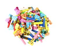 Vaguelly 150 Pz tiro di colpo giocattoli musicali giocattolo con fischietto accessori per feste Fischietti per feste altoparlanti wltoys Oggetti di scena tifo fischietto per bambini Carta