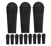 Vaguelly 16 Pezzi Circolare Di Plastica Adulti Coperture Impugnatura Rifornimenti Di Freni Comodo Freno Manubrio Dei Freni Frenante Della Carrozzina Black Pvc