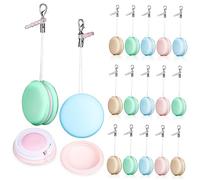 Vaguelly 18pezzi Salviette Pulisci Schermo Macaron Per Telefono Tablet Computer Detergente Schermo Rimuove Macchie Ciondolo Decorativo Regalo