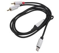 Vaguelly 1m Cavo Audio Usb-c Doppio Adattatore y Per Smartphone e Tablet Connessione Play Compatibile Con Vari Dispositivi Suono e Stabile Portatile e Leggero