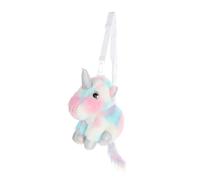 Vaguelly 1pezzi Borsa Di Peluche Unicorno Borsa Portaoggetti Per Bambole Di Peluche Materiale Morbido e Resistente Per Scuola Zaino Portatile