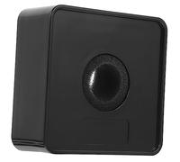 Vaguelly 1pezzi Microfono Logo Con Design Pratico e Resistente Per Interviste e Registrazioni Audio Stazione Professionale Per Giornalisti Nero