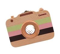 Vaguelly 1pezzi Scatola Per Latte Legno Forma Di Macchina Fotografica Portaoggetti Per Denti Da Latte Per Design Creativo e Portatile Tre Colori Disponibili Perfetta Per Conservare Ricordi