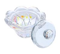 Vaguelly 1pezzi Tazza per Miscelazione in Cristallo per Nail Art con Coperchio per Miscelare Liquidi come Smalto e Cipria Strumento per Manicure