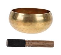 Vaguelly 1set Ciotola Tibetana Per Meditazione Di Singing Bowl Con Battitore e Cuscino Per Yoga e Relax Design Portatile Per Rilassamento e Terapia Spirituale