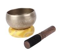 Vaguelly 1set Ciotola Tibetana Per Meditazione Strumento e Cuscino Per Mindfulness e Pratiche Facile Trasportare