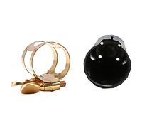 Vaguelly 1set Clip e Cappuccio Per Sax Accessori Per Stabilizzare Suono e Migliorare La Risonanza Facile Installazione e Design Elegante Per Musicisti e Amanti Del Saxophone