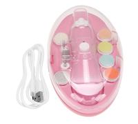 Vaguelly 1set Elettrico Per Taglio Unghie Ragazzo Ragazza Kit Manicure Con Testine Intercambiabili e Luce Notturna Per Ragazzo Ragazza e Ragazzo Ragazza Senza Batteria Rosa