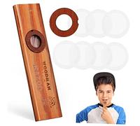 Vaguelly 1set Kazoo Legno Portatile Con Membrane Di Ricambio Strumento Musicale Per Chitarra Ukulele e Altri Partner Musicali Per Ragazzo Ragazza e Amanti Della Musica