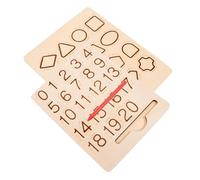 Vaguelly 1set Lavagna Montessori Legno Per Praticare Tracciamento Lettere e Numeri Giocattolo Educativo Per Ragazzo Ragazza Perfetta Per Apprendimento Casa e Prescuola