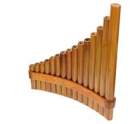 Vaguelly 1set Professionale Di Pan Flute Bambù Per Pratica Strumento Musicale Elegante Legno Naturale Per Principianti e Musicisti Esperti