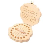 Vaguelly 1set Scatola Per Denti Da Latte Legno Con Design Drago Zodiacale Cinese Contenitore Decorativo e Pratico Per Conservare Denti Perduti Dei Ragazzo Ragazza Memorabile Per Crescita
