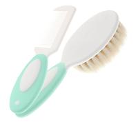 Vaguelly 1set Spazzola e Pettine Lana Per Ragazzo Ragazza Strumenti Naturali Per Massaggio Del Capelluto e Dei Per La Pulizia e Comfort Del Ragazzo Ragazza