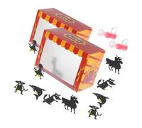 Vaguelly 2 Impostati Kit Teatro Ombre Cinesi per Giocattolo Creativo Te per Narrazione e Giochi di Ruolo Sviluppo Immaginazione e Abilità Manuali