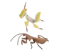 Vaguelly 2 Mantis Sculture Realistiche in Plastica Decorazione Giardino e Educativo per Esplorazione Naturale per Apprendimento Scientifico Indoor e Outdoor